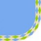 Cornflower Blue - Royal & Lime Harlequin