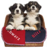 navy and Cherry Red Harlequin